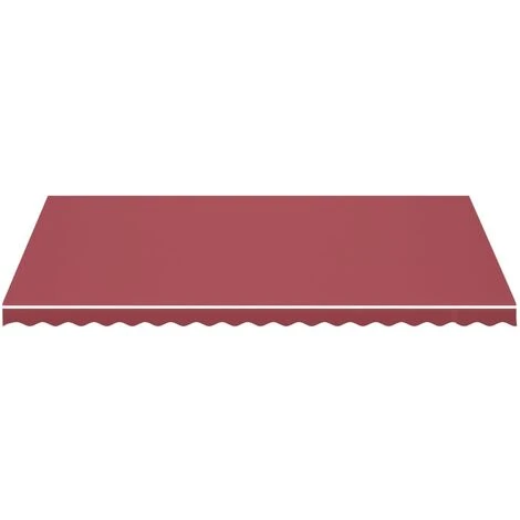 Hommoo Tissu De Remplacement Pour Auvent Bordeaux Rouge 5x3 M 5 Hommoo Tissu De Remplacement Pour Auvent Bordeaux Rouge 5x3 M – Image 3