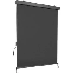 AICOK Store Enrouleur Vertical, Store Extérieur, Protection Anti-UV 50 ~ 250x140 Cm, Anthracite