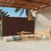 VidaXL Auvent Latéral Rétractable De Patio 170x300 Cm Marron - Brun -Pergola Soldes 54141629 1
