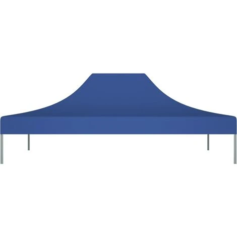 Hommoo Toit De Tente De Reception 4x3 M Bleu 270 G/m² 5 Hommoo Toit De Tente De Reception 4x3 M Bleu 270 G/m² – Image 3