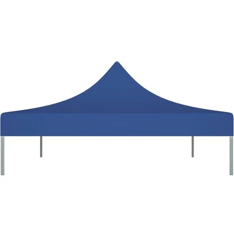 Hommoo Toit De Tente De Reception 4x3 M Bleu 270 G/m² 6 Hommoo Toit De Tente De Reception 4x3 M Bleu 270 G/m² – Image 4