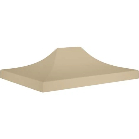 Hommoo Toit De Tente De Reception 4x3 M Beige 270 G/m² 3 Hommoo Toit De Tente De Reception 4x3 M Beige 270 G/m²
