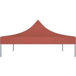 Hommoo Toit De Tente De Reception 4x3 M Terre Cuite 270 G/m² -Pergola Soldes 54149068 4
