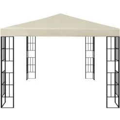 Hommoo Tonnelle 3x4 M Creme -Pergola Soldes 54151288 4