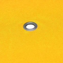 Hommoo Toile De Toit De Belvedere 2 Niveaux 310 G/m² 4x3 M Jaune -Pergola Soldes 54151760 3