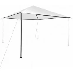 Hommoo Tonnelle 4x4x3 M Blanc 180 G/m²