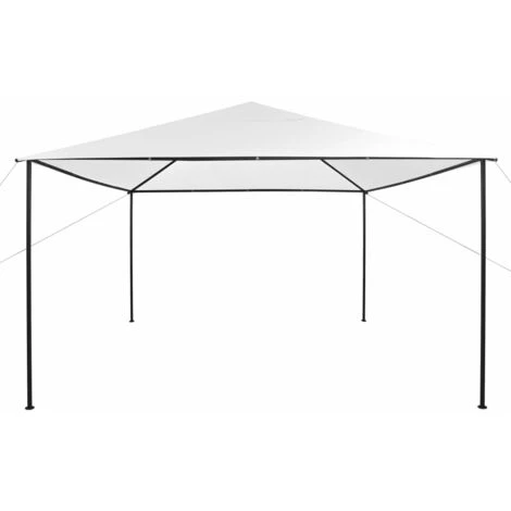 Hommoo Tonnelle 4x4x3 M Blanc 180 G/m² 4 Hommoo Tonnelle 4x4x3 M Blanc 180 G/m² – Image 2