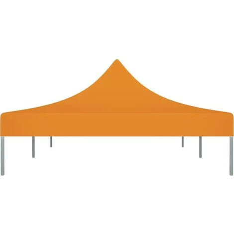 Hommoo Toit De Tente De Reception 6x3 M Orange 270 G/m² 6 Hommoo Toit De Tente De Reception 6x3 M Orange 270 G/m² – Image 4