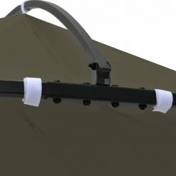 Hommoo Belvedere 300x290 Cm Taupe Rond -Pergola Soldes 54152107 5