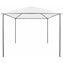 Hommoo Tonnelle 3x3x2,9 M Blanc 180 G/m² 8 Hommoo Tonnelle 3x3x2,9 M Blanc 180 G/m² -Pergola Soldes 54153149 2