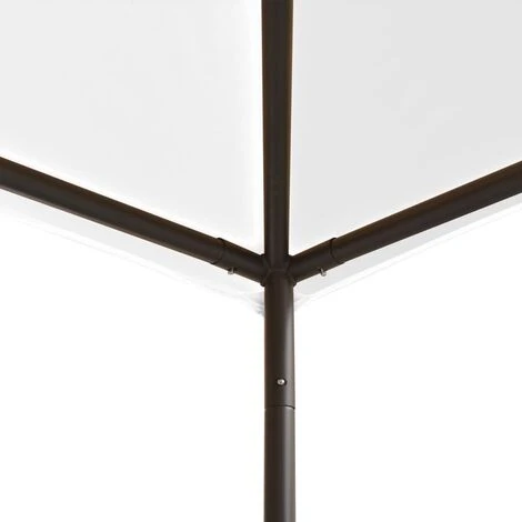 Hommoo Tonnelle 3x3x2,9 M Blanc 180 G/m² 5 Hommoo Tonnelle 3x3x2,9 M Blanc 180 G/m² – Image 3