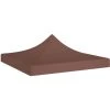Hommoo Toit De Tente De Reception 3x3 M Marron 270 G/m² 1 Hommoo Toit De Tente De Reception 3x3 M Marron 270 G/m² -Pergola Soldes 54154347 1