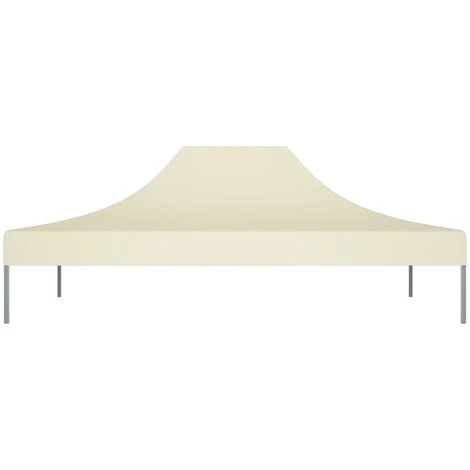 Hommoo Toit De Tente De Reception 4,5x3 M Creme 270 G/m² 5 Hommoo Toit De Tente De Reception 4,5x3 M Creme 270 G/m² – Image 3