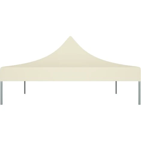 Hommoo Toit De Tente De Reception 4,5x3 M Creme 270 G/m² 6 Hommoo Toit De Tente De Reception 4,5x3 M Creme 270 G/m² – Image 4