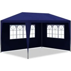 Hommoo Tente De Reception 3 X 4 M Bleu -Pergola Soldes 54155018 3