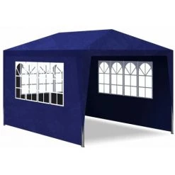 Hommoo Tente De Reception 3 X 4 M Bleu -Pergola Soldes 54155018 4