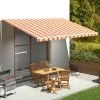 Hommoo Tissu De Remplacement Pour Auvent Jaune Et Orange 5x3 M 1 Hommoo Tissu De Remplacement Pour Auvent Jaune Et Orange 5x3 M -Pergola Soldes 54167380 1