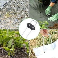 DECKON 50pcs Clous De Jardin, Clous De Jardin Avec 50 Rondelles Clous De Tente Longueur 150MM Largeur 40MM Pour Fixer Le Tissu De Mauvaises Herbes, Tissu De Mauvaises Herbes 9 DECKON 50pcs Clous De Jardin, Clous De Jardin Avec 50 Rondelles Clous De Tente Longueur 150MM Largeur 40MM Pour Fixer Le Tissu De Mauvaises Herbes, Tissu De Mauvaises Herbes -Pergola Soldes 54551279 3