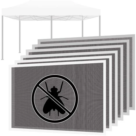 FRANKYSTAR Jeu De 6 Moustiquaires Pour Gazebo De Jardin 3x6 M Jeu De 6 Moustiquaires Avec Velcro. 300X300X200H CM Vert 3 FRANKYSTAR Jeu De 6 Moustiquaires Pour Gazebo De Jardin 3x6 M Jeu De 6 Moustiquaires Avec Velcro. 300X300X200H CM Vert