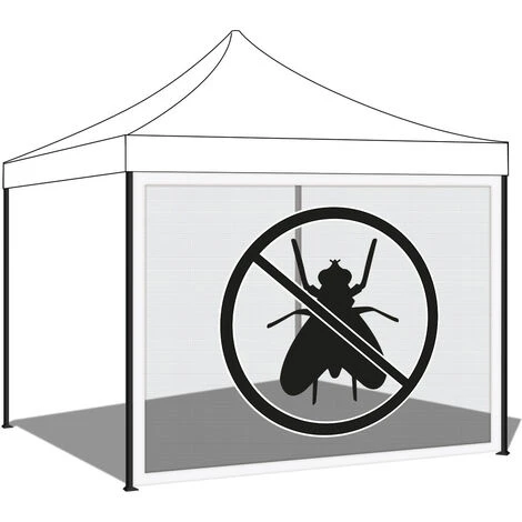FRANKYSTAR Moustiquaire Pour Gazebo De Jardin. Moustiquaire Avec Velcro. 300X200H Cm Blanc 3 FRANKYSTAR Moustiquaire Pour Gazebo De Jardin. Moustiquaire Avec Velcro. 300X200H Cm Blanc