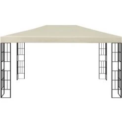 Topdeal Tonnelle 3x4 M Crème FF47982_FR -Pergola Soldes 54643393 3