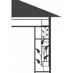 Topdeal Belvédère Avec Moustiquaire 6x3x2,73 M Anthracite FF47974_FR 11 Topdeal Belvédère Avec Moustiquaire 6x3x2,73 M Anthracite FF47974_FR -Pergola Soldes 54643793 5