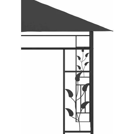 Topdeal Belvédère Avec Moustiquaire 6x3x2,73 M Anthracite FF47974_FR 7 Topdeal Belvédère Avec Moustiquaire 6x3x2,73 M Anthracite FF47974_FR – Image 5