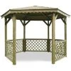 SOLID Kiosque En Bois "Pavilion" - 6.68 M² - 3.15 X 2.57 X 2.56 M - 16 Mm -Pergola Soldes 54716942 1