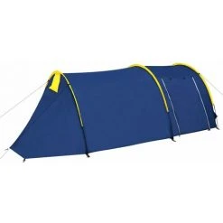 Topdeal Tente De Camping Pour 4 Personnes Bleu Marine/bleu Clair FF90515_FR