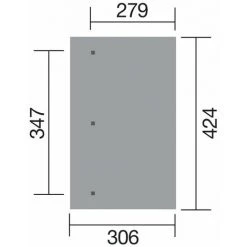 Pergola Carport Adossée WEKA 671 T3 - Naturel -Pergola Soldes 54892736 3