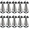 LANGRAY 10pcs Tendeurs De Corde De Tente En Alliage D'aluminium Réglable, Piquets D'ancrage En Forme De Poisson Avec Mousqueton Pour Tente De Camping Avec Boucle à Ressort, Boucle De Corde à Vent Noir 1 LANGRAY 10pcs Tendeurs De Corde De Tente En Alliage D'aluminium Réglable, Piquets D'ancrage En Forme De Poisson Avec Mousqueton Pour Tente De Camping Avec Boucle à Ressort, Boucle De Corde à Vent Noir -Pergola Soldes 54903684 1