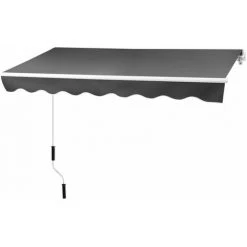 Strattore Store Banne à Bras / Auvent Rétractable 295 X 250 Cm - Anthracite -Pergola Soldes 54975721 2