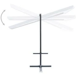 TALKEACH 350x253x196 Cm Tonnelle Avec Toit Coulissant Inclinable Crème -Pergola Soldes 55071642 3