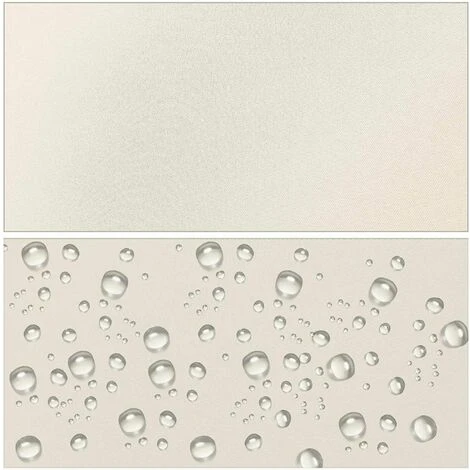 Homfa Store Vertical Store De Balcon Protection Solaire Avec Manivelle Et Cassette De Store, Résistant Aux UV, Brise-vent Et Brise-vue, En Métal Et Polyester, Blanc Crème 7 Homfa Store Vertical Store De Balcon Protection Solaire Avec Manivelle Et Cassette De Store, Résistant Aux UV, Brise-vent Et Brise-vue, En Métal Et Polyester, Blanc Crème – Image 5