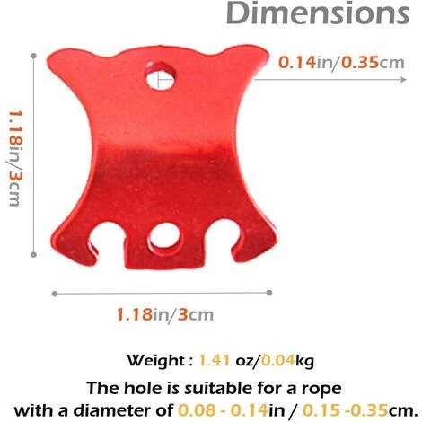 ZHUOXUAN Tendeur De Corde En Alliage D'Aluminium Camping Tendeur Crochet Ajusteur De Corde Durable Antidérapant Tente Bâche Randonnée Camping (12pcs) 4 ZHUOXUAN Tendeur De Corde En Alliage D'Aluminium Camping Tendeur Crochet Ajusteur De Corde Durable Antidérapant Tente Bâche Randonnée Camping (12pcs) – Image 2