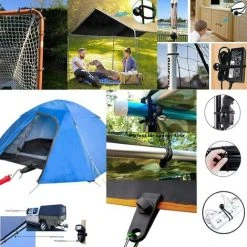 SUPERMARKET 10 Sets Clip De Bâche Tente Pince Bâche Auvents Clip Auvents Pince Tendeur Corde Élastique Élastique Pour Bâche Ball Bungee Corde Pour Tentes, Couvertures, Auvents, Bannières, Navigation De Plaisance,Superma,noir -Pergola Soldes 55255912 5