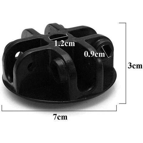 SUPERMARKET 5 Voies Support Central De Toit Pièces De Rechange Connecteur De Toit Pour Auvent Tente De Camping, Accessoires De Tente,Superma,noir3*7cm 4 SUPERMARKET 5 Voies Support Central De Toit Pièces De Rechange Connecteur De Toit Pour Auvent Tente De Camping, Accessoires De Tente,Superma,noir3*7cm – Image 2