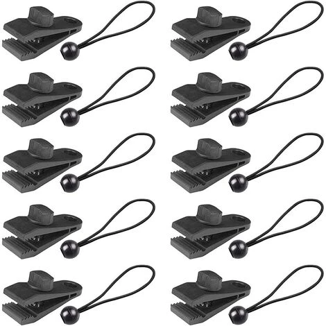ENLENK 10 Ensembles De Kits De Clips De Bâche, Clip De Verrouillage Robuste, Clip De Tente Avec élastique Sphérique, Couverture En Toile, Auvent, Auvent, Camping En Plein Air. 3 ENLENK 10 Ensembles De Kits De Clips De Bâche, Clip De Verrouillage Robuste, Clip De Tente Avec élastique Sphérique, Couverture En Toile, Auvent, Auvent, Camping En Plein Air.