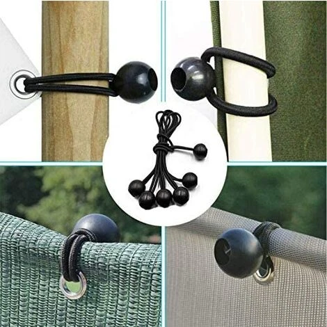ENLENK 10 Ensembles De Kits De Clips De Bâche, Clip De Verrouillage Robuste, Clip De Tente Avec élastique Sphérique, Couverture En Toile, Auvent, Auvent, Camping En Plein Air. 4 ENLENK 10 Ensembles De Kits De Clips De Bâche, Clip De Verrouillage Robuste, Clip De Tente Avec élastique Sphérique, Couverture En Toile, Auvent, Auvent, Camping En Plein Air. – Image 2