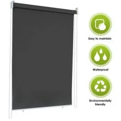 VINGO Store Vertical 140 X 240 Cm , Store Vertical Résistant Aux UV, Protection Contre Le Vent Et Brise-vue, Anthracite