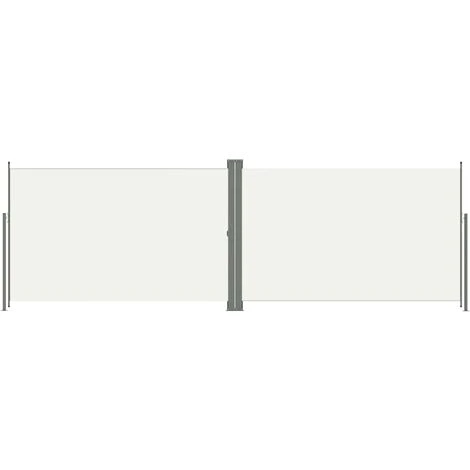 VidaXL Auvent Latéral Rétractable Crème 200x600 Cm - Crème 4 VidaXL Auvent Latéral Rétractable Crème 200x600 Cm - Crème – Image 2