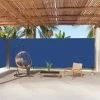 VidaXL Auvent Latéral Rétractable Bleu 220x1000 Cm - Bleu