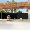VidaXL Auvent Latéral Rétractable Noir 200x1200 Cm - Noir -Pergola Soldes 55486408 1