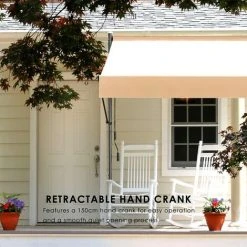 Homfa Auvent Balcon, 200 X 150 Cm Store Balcon Imperméable Avec Manivelle, Sans Perçage, Résistant Aux UV Réglable En Hauteur, En Métal Et Polyester, Kaki 11 Homfa Auvent Balcon, 200 X 150 Cm Store Balcon Imperméable Avec Manivelle, Sans Perçage, Résistant Aux UV Réglable En Hauteur, En Métal Et Polyester, Kaki -Pergola Soldes 55578189 5