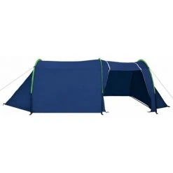 LITZEE Tente De Camping Pour 4 Personnes Bleu Marine/vert # -Pergola Soldes 55637276 2