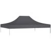 INLIFE Toit De Tente De Réception Toile De Rechange Pour Pavillon Tonnelle Tente 4x3 Mpolyester Haute Densité 270 G/m² Anthracite -Pergola Soldes 55638808 1