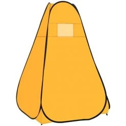 INLIFE Tente De Douche Escamotable Jaune -Pergola Soldes 55638887 4