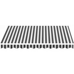 INLIFE Tissu De Remplacement Pour Auvent Anthracite Et Blanc 3x2,5 M 10 INLIFE Tissu De Remplacement Pour Auvent Anthracite Et Blanc 3x2,5 M -Pergola Soldes 55639025 4