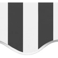 INLIFE Tissu De Remplacement Pour Auvent Anthracite Et Blanc 3x2,5 M 11 INLIFE Tissu De Remplacement Pour Auvent Anthracite Et Blanc 3x2,5 M -Pergola Soldes 55639025 5