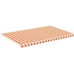 INLIFE Tissu De Remplacement Pour Auvent Jaune Et Orange 5x3 M 8 INLIFE Tissu De Remplacement Pour Auvent Jaune Et Orange 5x3 M -Pergola Soldes 55639124 2